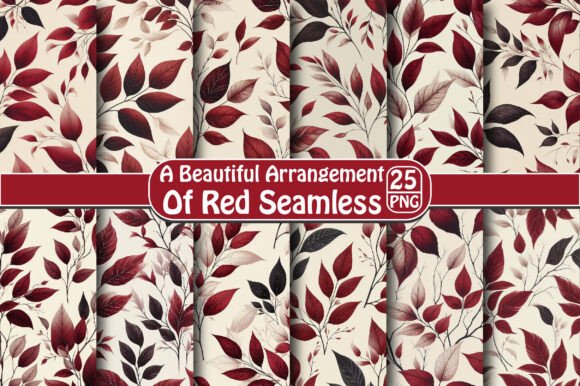 A Beautiful Arrangement of Red Seamless