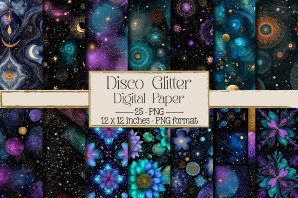 Disco Glitter Digital Paper: A Versatile Design Tool for Creative Projects
