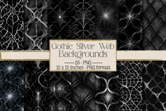 Gothic Silver Web Backgrounds: A Detailed Look at a Versatile Design Resource