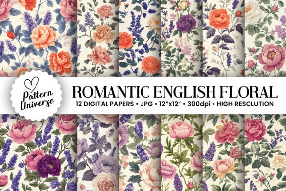 Integrating Romantic English Flowers Digital Paper into Your Creative Workflows