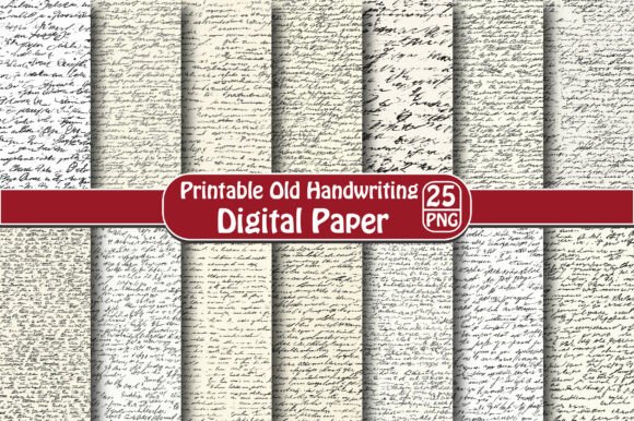 Printable Old Handwriting Texture: A Creative Tool for Timeless Designs