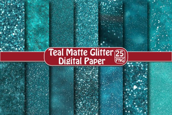Teal Matte Glitter Digital Paper: A Practical Tool for Creative Projects and Business Workflows