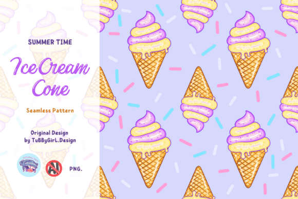 Vanilla Ice Cream Pattern: A Versatile Design for Creative Projects