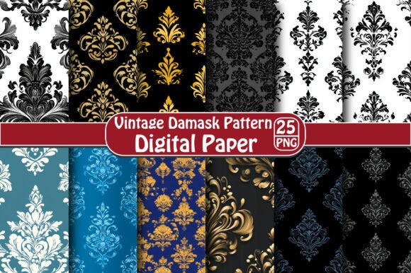 Vintage Damask Pattern: A Timeless Design for Modern Creations